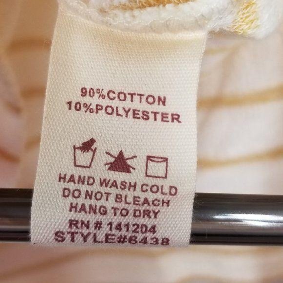 Hem & Thread Yellow Striped Snap Up Hoodie - Picture 8 of 8